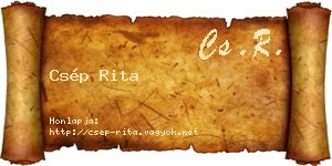 Csép Rita névjegykártya