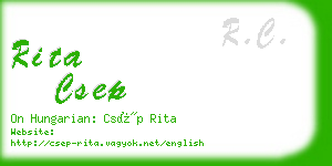 rita csep business card